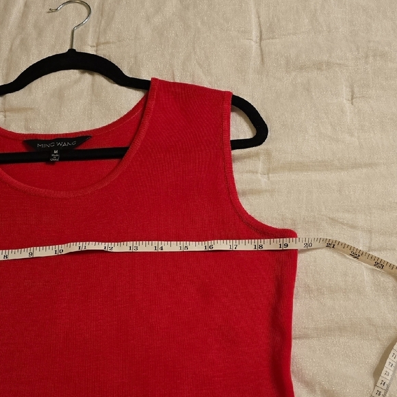 Ming Wang Pink and Black Geometric Cardigan Sweater And Top - Picture 11 of 14